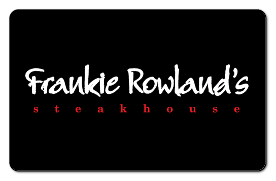 Frankie Rowlands logo over black background